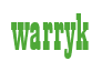 Rendering "warryk" using Bill Board