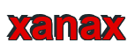 Rendering "xanax" using Arial Bold