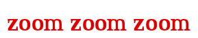 Rendering "zoom zoom zoom" using Credit River
