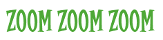 Rendering "zoom zoom zoom" using Cooper Latin