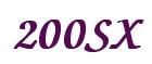 Rendering -200SX - using Zapf Chancery