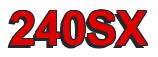 Rendering -240SX - using Arial Bold