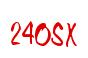 Rendering -240SX - using Memo