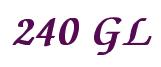 Rendering -240 GL - using Zapf Chancery