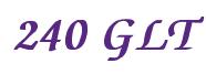Rendering -240 GLT - using Zapf Chancery