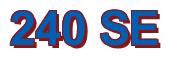 Rendering -240 SE - using Arial Bold