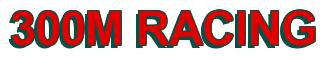 Rendering -300M RACING - using Arial Bold