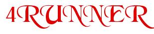 Rendering -4RUNNER - using Black Chancery