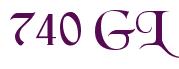 Rendering -740 GL - using Black Chancery