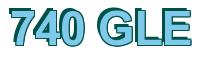 Rendering -740 GLE - using Arial Bold