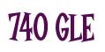 Rendering -740 GLE - using Cooper Latin
