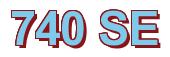 Rendering -740 SE - using Arial Bold