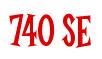 Rendering -740 SE - using Cooper Latin