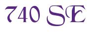 Rendering -740 SE - using Black Chancery