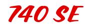 Rendering -740 SE - using Casual Script