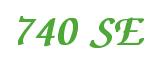 Rendering -740 SE - using Zapf Chancery
