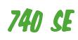 Rendering -740 SE - using Big Nib