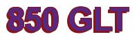 Rendering -850 GLT - using Arial Bold