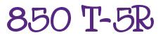 Rendering -850 T-5R - using Whoa Whoa