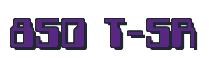 Rendering -850 T-5R - using Computer Font
