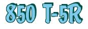 Rendering -850 T-5R - using Brody