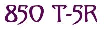 Rendering -850 T-5R - using Saga