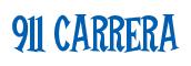 Rendering -911 CARRERA - using Cooper Latin