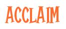 Rendering -ACCLAIM - using Cooper Latin