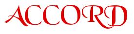 Rendering -ACCORD - using Black Chancery