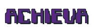 Rendering -ACHIEVA - using Computer Font