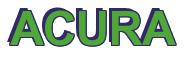 Rendering -ACURA - using Arial Bold