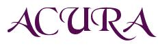 Rendering -ACURA - using Black Chancery