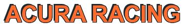 Rendering -ACURA RACING - using Arial Bold