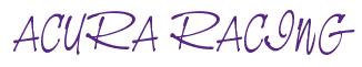 Rendering -ACURA RACING - using Neville Script