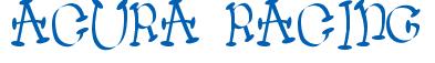 Rendering -ACURA RACING - using Wacko