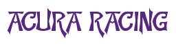 Rendering -ACURA RACING - using Manchuria