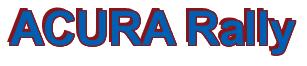 Rendering -ACURA Rally - using Arial Bold