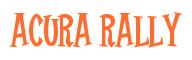Rendering -ACURA Rally - using Cooper Latin