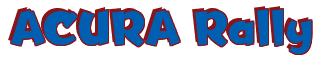 Rendering -ACURA Rally - using Team Spirit