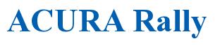Rendering -ACURA Rally - using Times New Roman Bold
