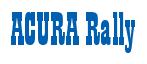 Rendering -ACURA Rally - using Bill Board