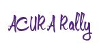 Rendering -ACURA Rally - using Memo