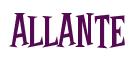 Rendering -ALLANTE - using Cooper Latin
