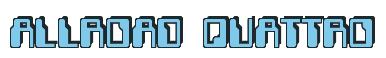 Rendering -ALLROAD QUATTRO - using Computer Font
