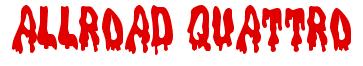 Rendering -ALLROAD QUATTRO - using Drippy Goo