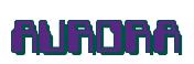 Rendering -AURORA - using Computer Font