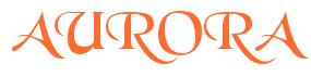 Rendering -AURORA - using Black Chancery