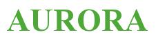 Rendering -AURORA - using Times New Roman Bold