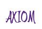 Rendering -AXIOM - using Memo