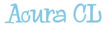 Rendering -Acura CL - using Whoa Whoa
